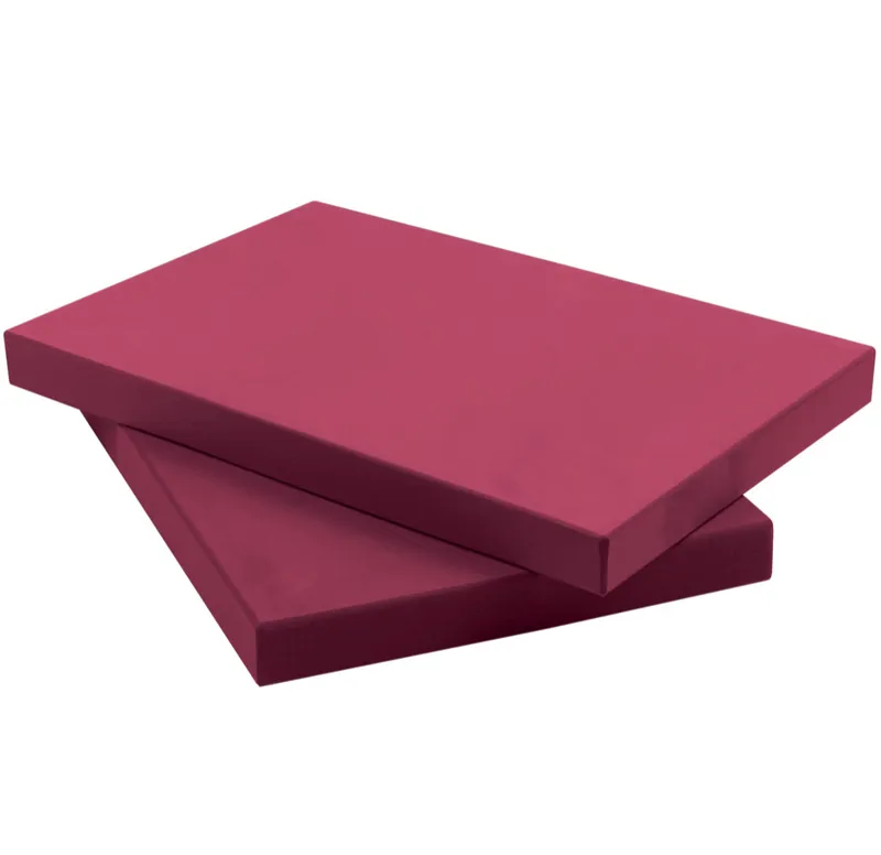 Fitness Mad EVA Foam Half Yoga Block Burgundy-4